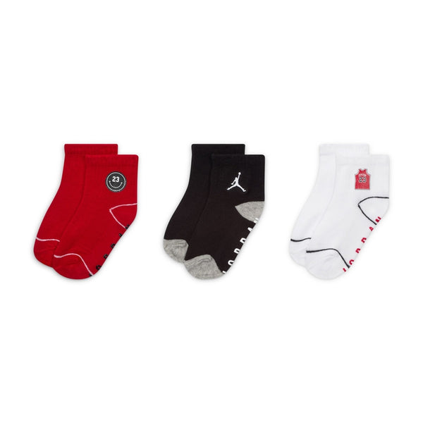 jordan 3pk quarter socks infant جوردان 3PK ربع جوارب رضيع