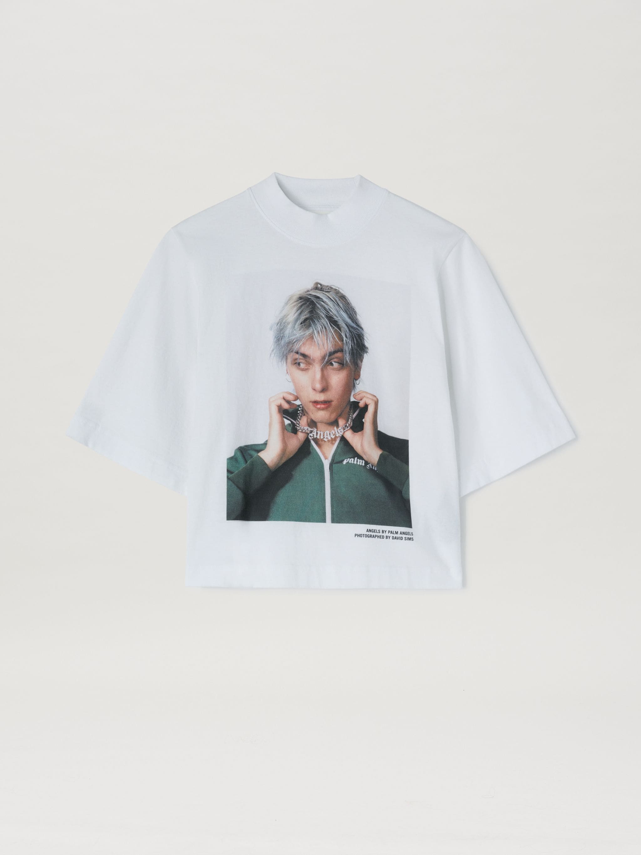 Palm Angels Sims x palm fitted tee white