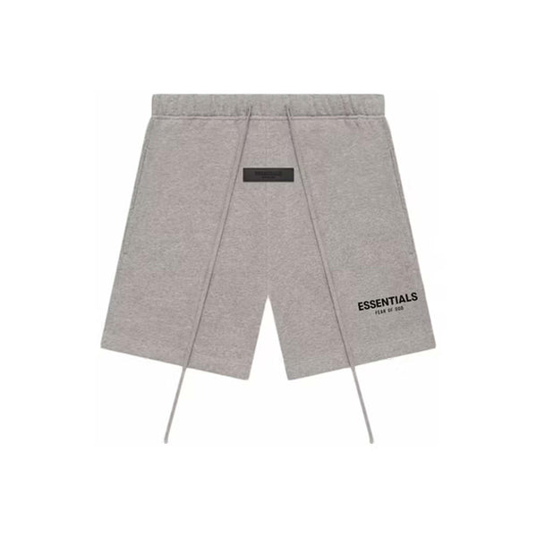 Fear Of God Essentials  Sweatshort Dark  Oatmeal أساسيات الخوف من الله Sweatshort دقيق الشوفان الداكن