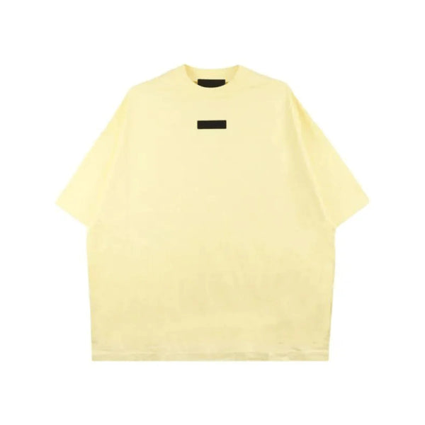 FOG Essentials Crewneck Tshirt Garden Yellow تي شيرت بياقة مستديرة بفتحة رقبة مستديرة من FOG أصفر