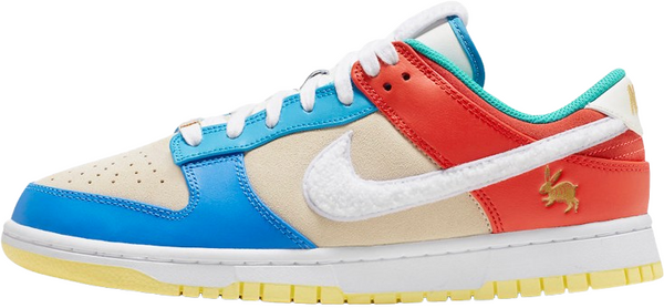 Nike Dunk Low Retro PRM Year Of The Rabbit Blue Orange Cream دونك لو ريترو PRM عام الأرنب الأزرق البرتقالي كريم