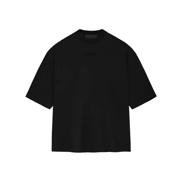 Fear Of God Essentials Tee Core Jet Black أساسيات الخوف من الله تي شيرت كور جيت بلاك