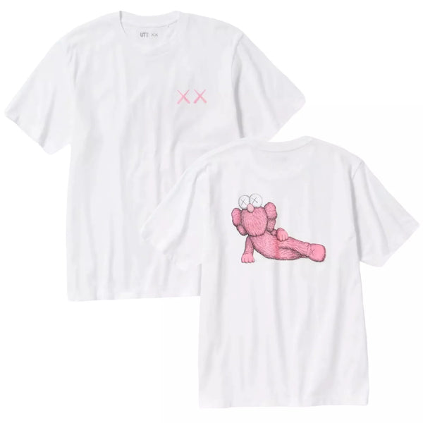 KAWS X Uniqlo UT Short Sleeve Graphic TShirt White PHIL KAWS X Uniqlo UT كم قصير جرافيك أبيض PHIL