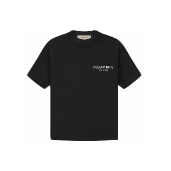 Fear of God Essentials Tee Kids Black أساسيات الخوف من الله تي شيرت للأطفال الأسود