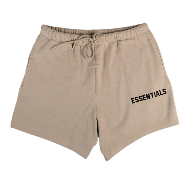 Fear of God Essentials Shorts Dusty Beige شورت أساسيات الخوف من الله بيج مغبر