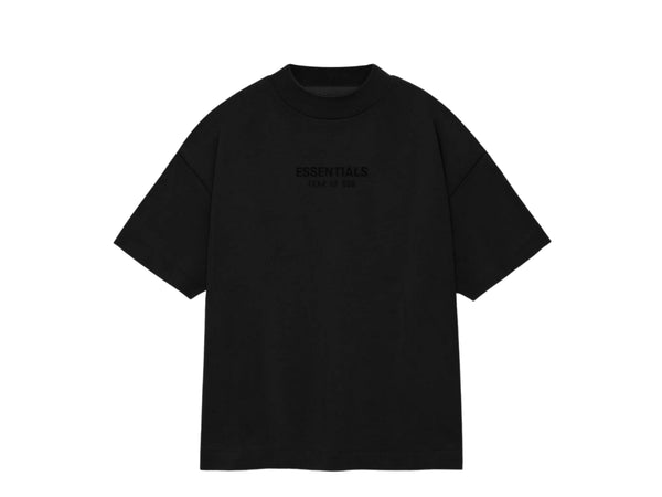 Fear of God Essentials Kids Tee Black الخوف من الله أساسيات الأطفال تي شيرت أسود