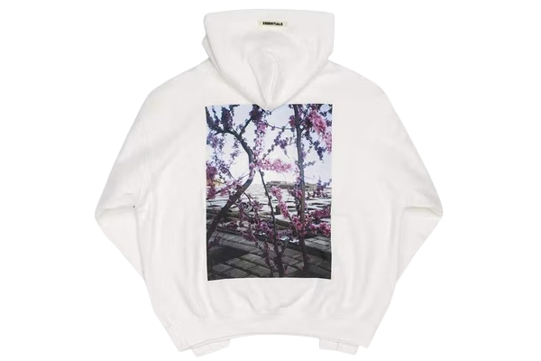 ESSENTIALS Hoodie Shaniqwa Jarvis Photo Series White ESSENTIALS هوديي شانيقوا جارفيس سلسلة صور أبيض