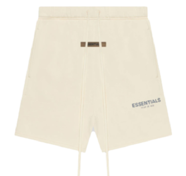 Fear of God Essentials Shorts (SS21) Cream شورت أساسيات الخوف من الله (SS21) كريم