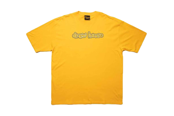 Drew House drew house t-shirt golden yellow درو هاوس تي شيرت درو هاوس أصفر ذهبي