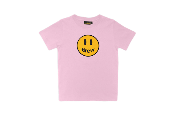 Drew house mini drew mascot kids ss tee strawberry درو البيت مصغرة درو التميمة الاطفال ss تي شيرت الفراولة