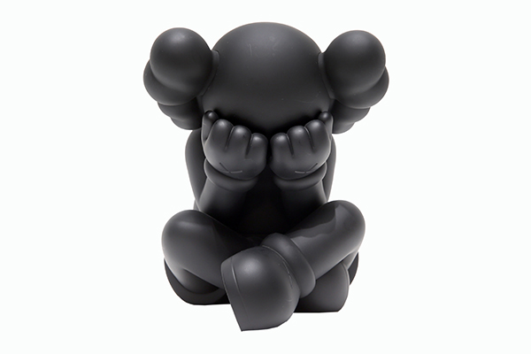 KAWS Seperated Vinyl Figure Black KAWS شخصية فينيل منفصلة أسود