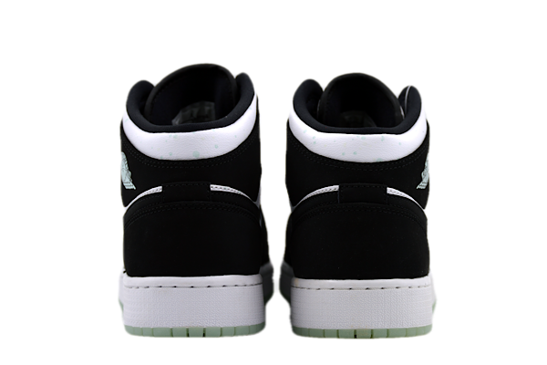 Jordan 1 mid white black hot sale teal tint