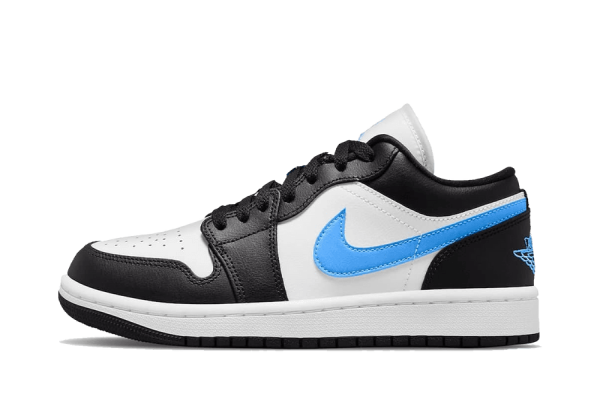Jordan 1 Low Black University Blue White (W) الأردن 1 جامعة لو بلاك أزرق أبيض (W)