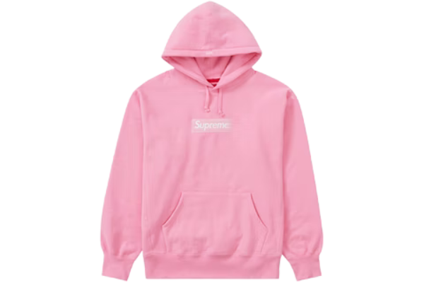 Supreme Box Logo Hooded Sweatshirt (FW21) Pink سويت شيرت بغطاء رأس بشعار صندوق سوبريم (FW21) وردي