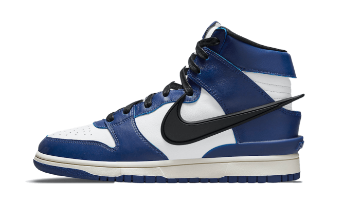 Nike Dunk High AMBUSH Deep Royal دونك هاي كمين ديب رويال